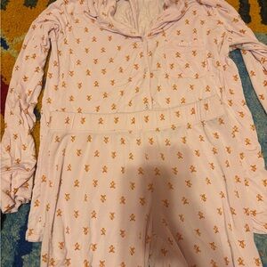 SOLD SKIMS Pink Pajama Set with Gingerbread Print